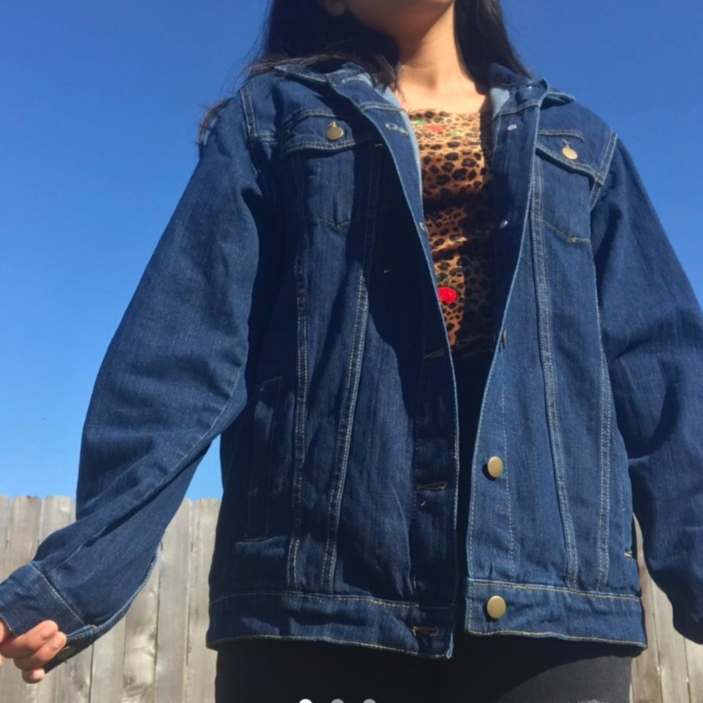 Blue Boyfriend Denim Jacket from PrettyLittleThing